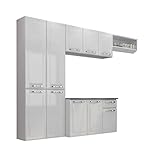 Cozinha Compacta 4 Peças 10 Portas Branco Neve Amanda Itatiaia
