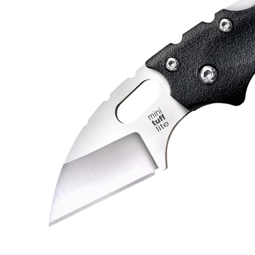 Cold Steel Faca dobrável Tuff Lite com trava tripla e clipe de bolso, mini preta, tamanho único