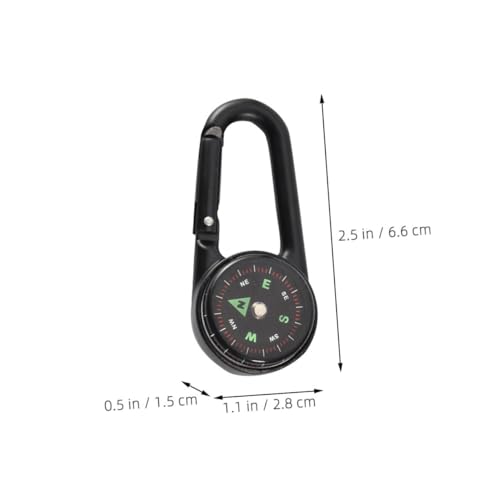Brújula Portátil para Camping con Mosquetón 2 Unidades miniatura 2