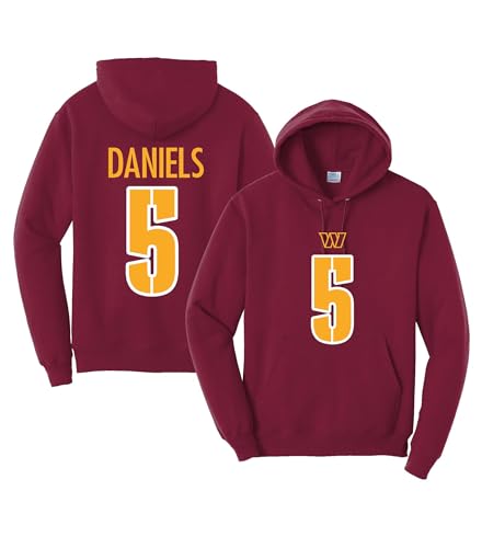 Jayden Daniels Maroon Pullover YOUTH Hoodie2