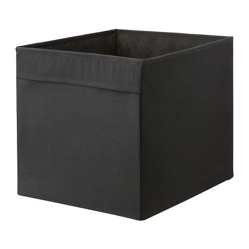 x6 IKEA Drona - Black Storage Box - 33 x 38 x 33 cm - for EXPEDIT Shelving Unit - Set of SIX