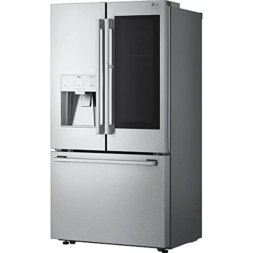 Lg Studio 24 Cu. Ft. Stainless French Door Instaview Door-In-Door Refrigerator #TOP1