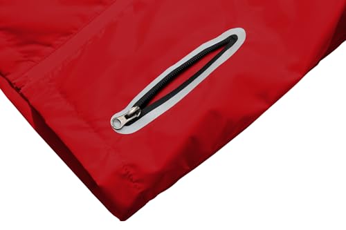 Image of Boys Girls Rain Jackets Lightweight Waterproof Hooded Raincoat Lined Windbreakers for Kids