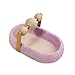 Baoblaze Cat Scratching Board Cats Scratcher Pad Grinding Claw with Sisal Ball Kitten Interactive Toy Cat Bed for Sleeping Indoor Cats, Purple