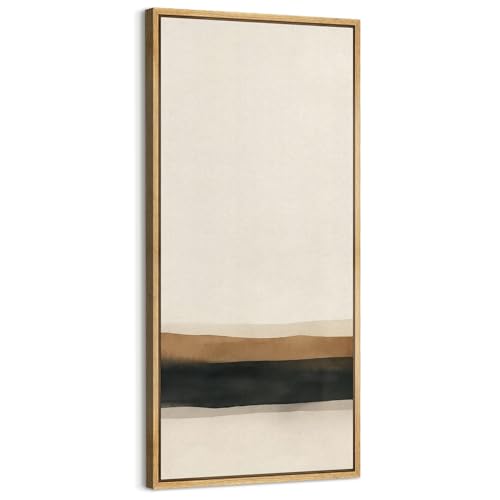MUDECOR Extra Large Framed Canvas Print Wall Art Minimalist Neutral