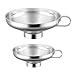 Produktbild Einmachtrichter mit breiter Öffnung für Einmachgläser, Trichter mit Griff für breite und normale Gläser, Edelstahl Küchen-Trichter-Set [großer Hals 14,8 cm & kleiner Hals 10,5 cm]