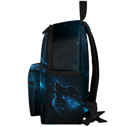 SinSenMa Mochila escolar infantil triângulo azul abstrato, Cor - 04, standard, Mochilas Daypack