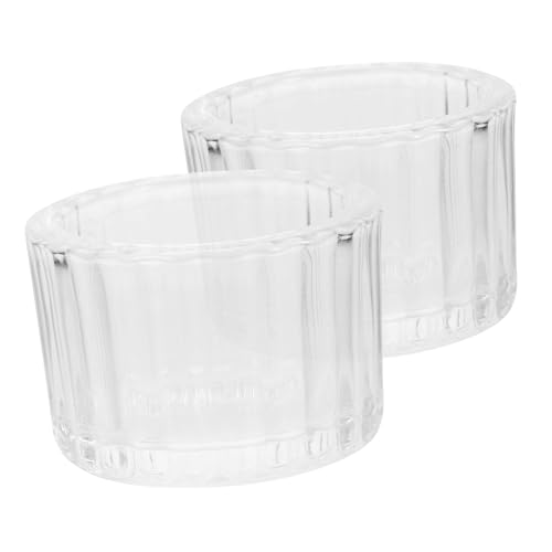 FUTUREORYY 2pezzi Portacandele Trasparente Per Tealight Da Design Creativo Per Decorazioni Di Centrotavola Per Feste e Romantiche