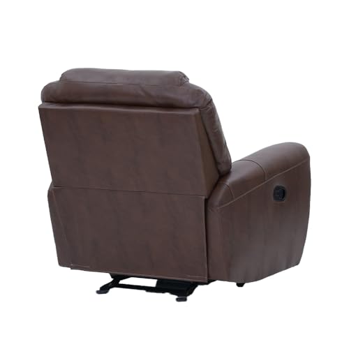 Image of Royaloak Muar Malaysian Leatherette Single Seater Recliner with Rocker | High Backrest | Flared Armrest | Pocket Springs for Extra Comfort | Manual Recliner | Heavy Duty Metal Support
