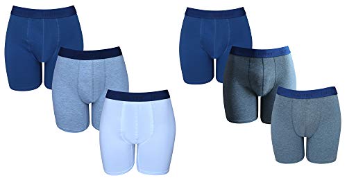 isotoner Mens Athletic Underwear - Stretch Athletic Boxer Briefs Training Breathable Athletic Fit No Fly 6-Pack