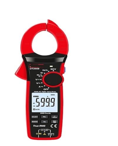 Voltímetro de pinza digital UT207B UT208B amperímetro AC DC medidor de corriente con pinzas UT205E miniatura 1