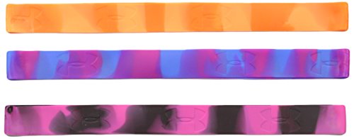 Under Armour Women's Marble Silicone Headband - 3pk, Neo Pulse (678)/Powderkeg Blue, One Size Fits All