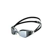 Speedo Unisex Erwachsene Fastskin Hyper Elite Schwimmbrille | Wettkampfschwimmbrille | Performance| Training| Hydrodynamisch Schwimmbrille, Schwarz/Oxid Grey/Chrome, Einheitsgröße