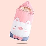  ASNX Bolsa De Dormir Bebé Invierno Otoño, Algodón Manta De Cochecito, Saco De Dormir, Edredón, Recién Nacido Niños Suave Cálido Cunas Cremallera Envolventes, Ligero Microfibra,B 90 * 45cm
