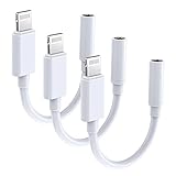 [Apple MFi Certified] 3 Pack for iPhone Headphones Adapter to 3.5mm Dongle Jack Adapter Aux Cable...