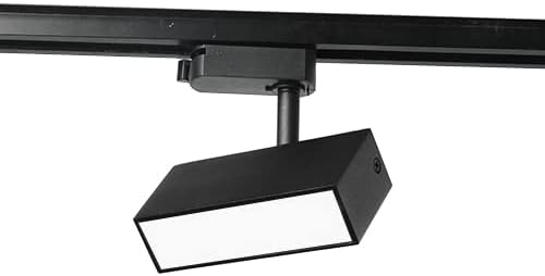 20W LED L Type Rail Track Light(Fits Lightolier Type Track) Rotate Flood Light Ceiling Lamp Fixture White-Finish Natural White