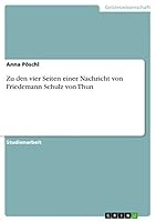 Zu den vier Seiten einer Nachricht von Friedemann Schulz von Thun 3656934363 Book Cover