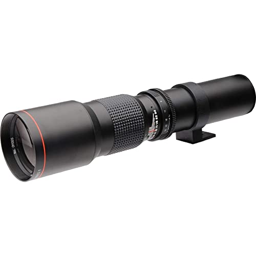 Super-Powered 500mm/1000mm f/8.0 Telephoto Lens (Black) with 2X Professional Multiplier for Olympus Digital Cameras and Deluxe Accessory Bundle with Xpix Cleaning Kit