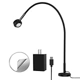 RVSPARK Magnet Flexible Reading Light, 3 Light Color Dimmable Gooseneck LED Task Light for Bedside Reading, Working, Studying, Crafting, Book Lovers Gifts, CRI95+ USB-C Adapter Included