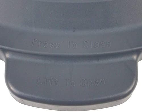 Miniatura 4 de Kratos - Tapa superior plana redonda para bote de basura de 32 galones, modelo central 576-A22, gris