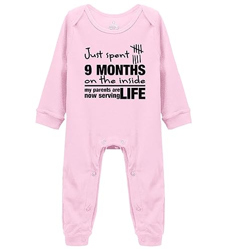 GKrepps Just Spent 9 Months on The Inside Baby Onesie Long Sleeve Clothes