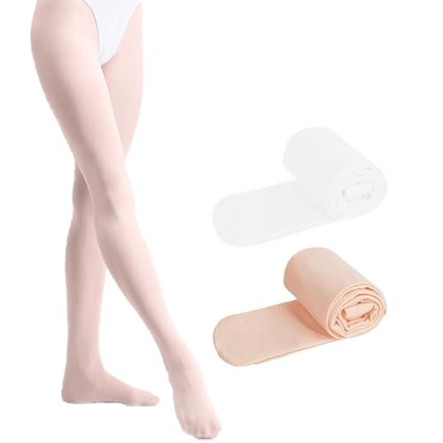 Medias Ballet Niña 2 PCS Ballet Leotardos Niña Medias Gimnasia Ritmica Niña Medias de Ballet Cómodo y Transpirable Adecuado para Altura 110cm-130cm Puede Utilizarse Como Regalo