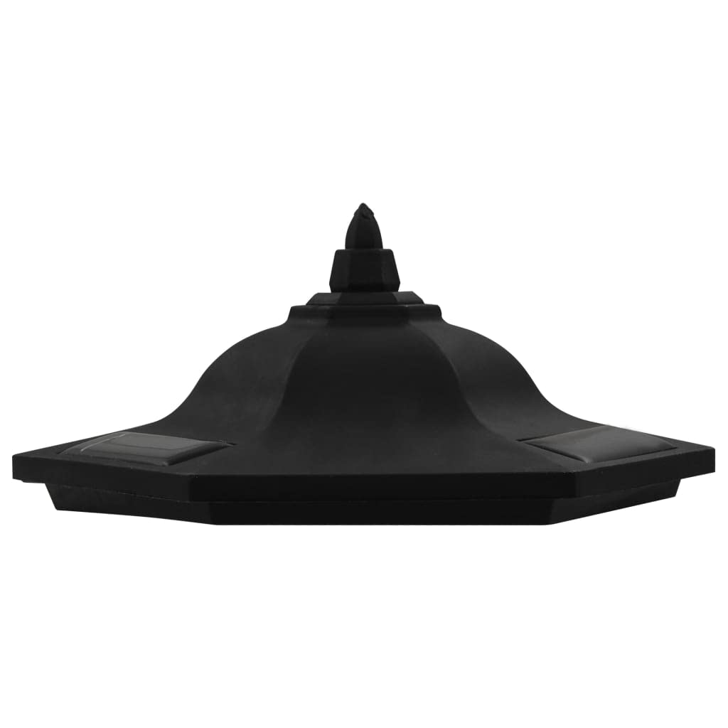 vidaXL 6x Solar Außenleuchte LED Solarlampe Gartenlampe Außenlampe Solarleuchte Gartenleuchte Beleuchtung Leuchte Lampe Garten Schwarz