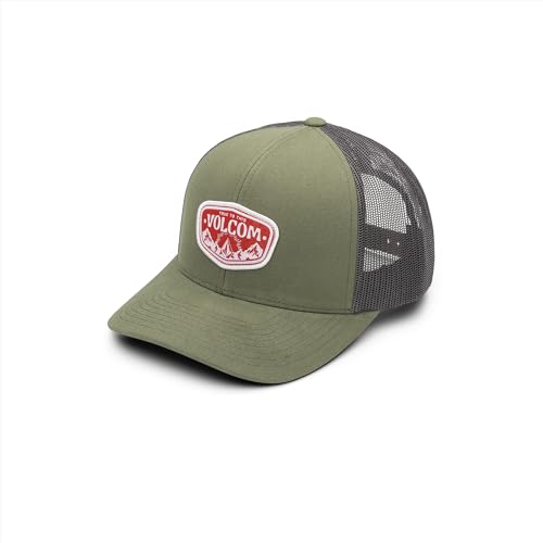 Image of Volcom Men's Snapback Hat - 6-Panel Twill Flat Brim Cap Adjustable Snap Closure
