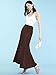 MBJ WB670 Womens Fold-Over Maxi Skirt XXL Brown