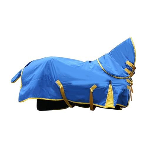 Drap pour cheval au pré avec couvre-cou pour les journées humides