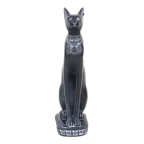 Black Egyptian Bastet Cat Statue Figurine, Ancient Egypt Home Decor