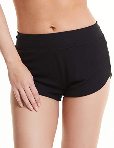 LazyCozy Bamboo Viscose Pajama Shorts for Women, Soft Y2K Micro Mini Shorts, Knit Lightweight Sleep Bottoms Lounge Pants4