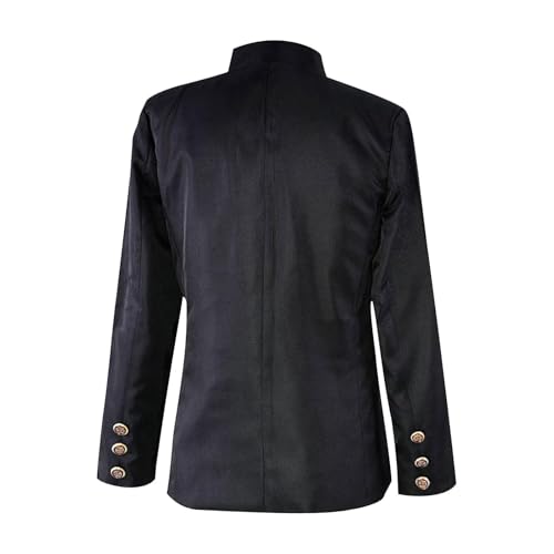 Stand Collar Double Breasted Blazer Men's Stage Performance Dress Jacket Mens Suit Slim Fit Dress Blazers4