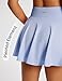 baleaf Women's Tennis Skirts High Waisted Tummy Control Pleated Athletic Golf Skorts Skirts for Running Workout Pickleball with 2 PocketsBlue M