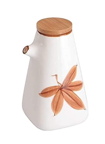 Windmilne Dispensador de Aceite, Botella dispensadora de Aceite de Oliva, aceitera y vinagrera, Botella dispensadora de Aceite y vinagre Japonesa, dispensador de cerámica