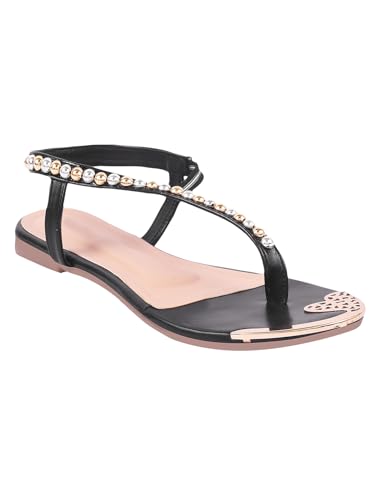 Image of SilverArrow womens Luxbox Flat Sandal, Fashion Sandals with Strap, Suitable for Fusion Outfit