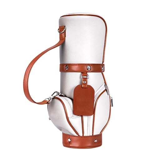 Bolsa de golf pequeña de piel sintética para entrenamiento y transporte de pelotas