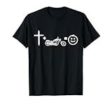 Jesus and motorcycles makes me happy, funny christian biker T-Shirt