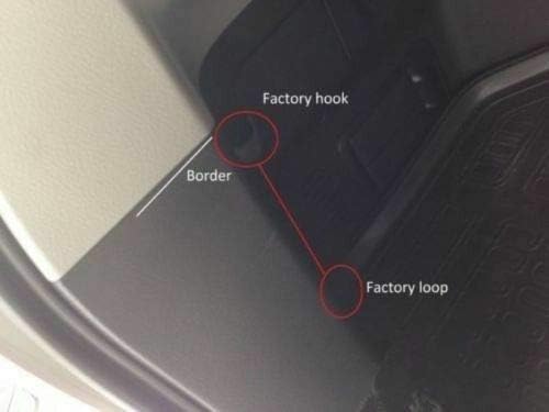 Miniatura 4 de Red de carga organizadora de maletero para Toyota Highlander 2008-2013  Red de carga estilo sobre para SUV de malla premium, organizador de maletero