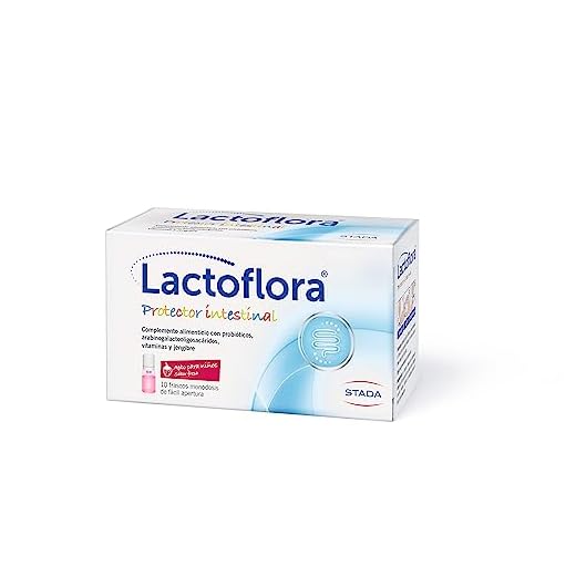 Lactoflora Probiótico Protector Intestinal Infantil Sabor Fresa 10 frascos monodosis