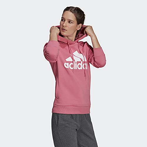 adidas Women's Standard Essentials Hoodie, Rose Tone/White, X-Small