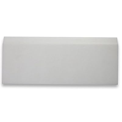 Stone Center Online Thassos White Greek Marble Baseboard Edge Trim Molding 5"x12" Honed Bathroom Kitchen Wall Floor Tile