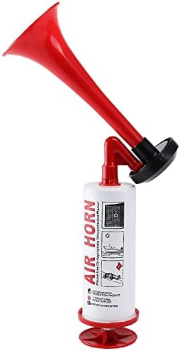 Handheld Air Horn, Stadium Horn Noise Maker for Sporting Events Trumpet Horns Noisemakers Loud Sound Soccer Cheer Horns for Sports Games Graduation School Party Supplies Favors Accessories (Red)