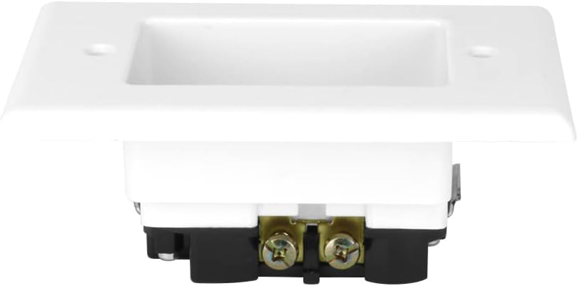 Construct Pro Single Gang Recessed Dual Power Outlet, UL listed