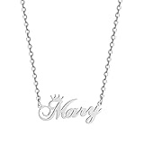 Custom Silver Name Necklace Personalized for Women, Customized Chains Name Pendants Necklaces...