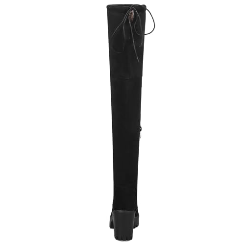 Cuissardes extensibles talons chunkys pour ajustement parfait sans serrer le mollet
