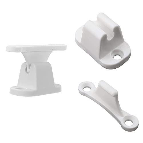 Yitaocity 2 Pair Door Retainer Kit T Shape Door Stop Retaining Catch Holder Door Stopper Resile Nylon Stopper Limiters for for Camper RV Motorhome Caravan Campervans