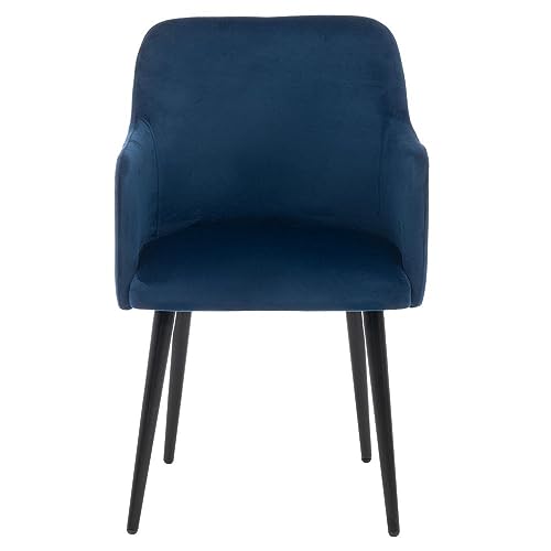 Image of Wakefit Darcy Lounge Chair (Pine Wood, Velvet Blue)