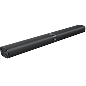 Sound Bar for Smart TV, Soundbar with Bluetooth/ARC/Opt/AUX Connect, Auto Volume Boost, 3 Equalizer Modes, 2 in 1 Detachable Soundbar for TV/PC/Gaming/Projectors
