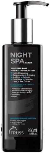 TRUSS Night Spa Overnight Hair Serum, Vegan Wax Base, 8.45 oz